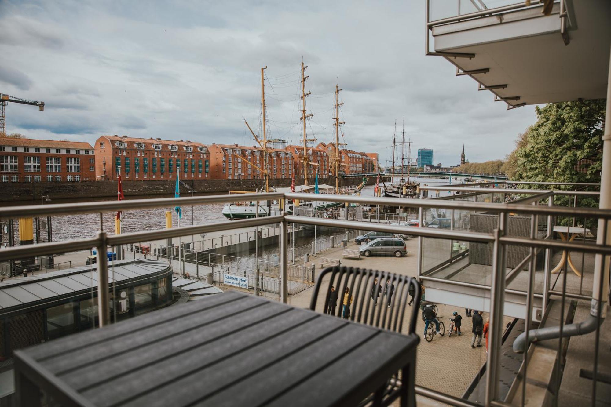 Moderne Wohnung Mit Weserblick Und Uferpromenade BRE Esterno foto
